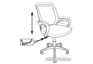 Бюрократ CH-695NLT (черный/оранжевый)