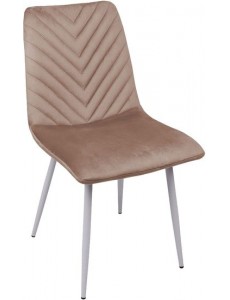 Стул AksHome Violin (капучино велюр/белый)