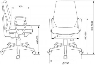Кресло Бюрократ CH-545/38-402 (бежевый)