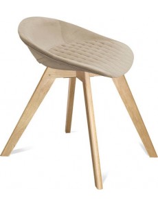 Стул Sheffilton SHT-ST19-SF2/S39 (ванильный крем/прозрачный лак)