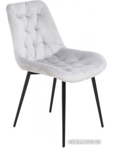 Стул Алвест AV 435 (светло-серый бархат/черный)