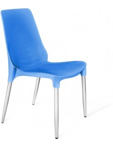 Стул Sheffilton SHT-S75-1 (небесно-синий/хром лак)
