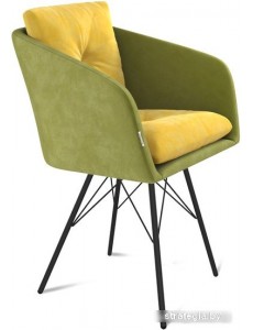 Стул Sheffilton SHT-ST43-2/S37 (фисташковый десерт/черный муар)