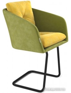 Стул Sheffilton SHT-ST43-2/S45-1 (фисташковый десерт/черный муар)