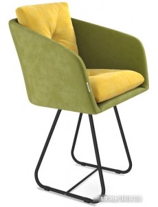 Стул Sheffilton ST43-2/S38 (фисташковый десерт/черный муар)