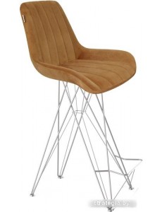 Стул Sheffilton SHT-ST37/S66 (горчичный/хром лак)