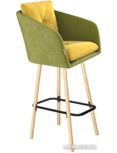 Стул Sheffilton SHT-ST43-2/S94 (фисташковый десерт/прозрачный лак/черный муар)