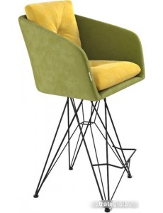 Стул Sheffilton SHT-ST43-2/S66-1 (фисташковый десерт/черный муар)