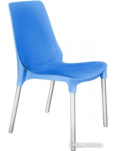 Стул Sheffilton SHT-S75 (небесно-синий/хром лак)