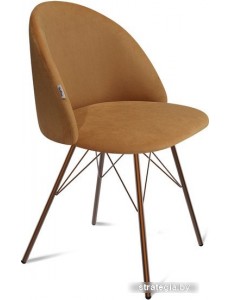 Стул Sheffilton SHT-ST35/S37 (горчичный/медный металлик)