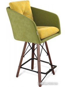 Стул Sheffilton SHT-ST43-2/S80-1 (фисташковый десерт/темный орех/черный)