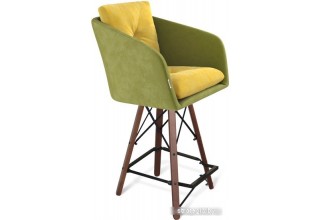 Стул Sheffilton SHT-ST43-2/S80-1 (фисташковый десерт/темный орех/черный)