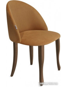 Стул Sheffilton SHT-ST35/S122 (горчичный/темный орех/черный муар)