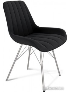 Стул Sheffilton SHT-ST37/S37 (ночное затмение/хром лак)