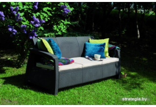 Keter Corfu Love Seat Max (графит)