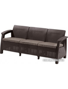 Садовый диван Keter Corfu Love Seat Max (коричневый)