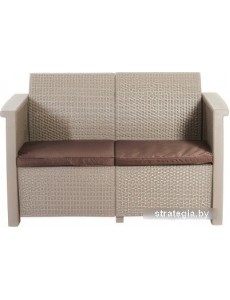 Садовый диван Keter Toledo Love Seat 254011 (капучино)