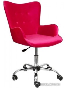 Кресло AksHome Белла (розовый велюр)