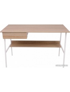 Стол Aks Home Amber 80037 (светлый дуб/белый металл)