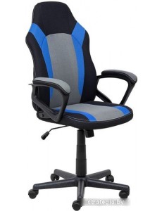 Кресло AksHome Flaviy (черный/серый/синий)