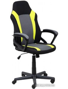 Кресло AksHome Flaviy (черный/серый/салатовый)