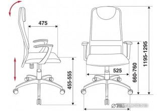 Бюрократ KB-8/DG/TW-12 (серый)
