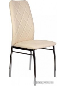 Стул AksHome Lily (экокожа кремовый/хром)