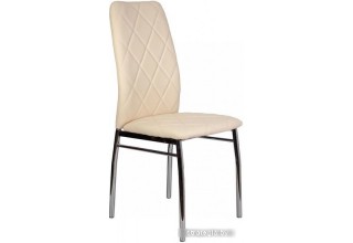 Стул AksHome Lily (экокожа кремовый/хром)