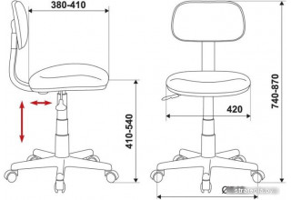 Бюрократ CH-W201NX (голубой)