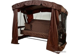 Садовые качели МебельСад Ранго (горох, коричневый)