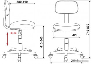 Бюрократ CH-W201NX/15-175 (бирюзовый)