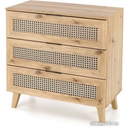 Halmar Borneo KM-2 (дуб артизан/черный)