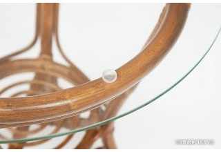 TetChair New Bogota (диван/2 кресла/стол со стеклом, coco brown)