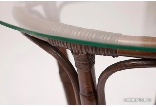 TetChair New Bogota (диван/2 кресла/стол со стеклом, walnut)