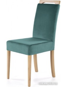 Стул Halmar Clarion Monolith 37 (зеленый/дуб медовый)