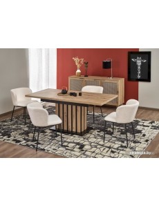 Кухонный стол Halmar Lamello раскладной 160-210/90 (дуб артизан/черный)