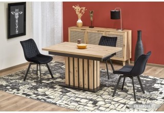 Halmar Lamello раскладной 160-210/90 (дуб артизан/черный)