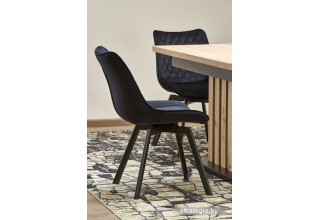 Halmar Lamello раскладной 160-210/90 (дуб артизан/черный)