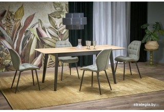 Halmar Gulian раскладной 140-180/90/76 (дуб вотан/черный)