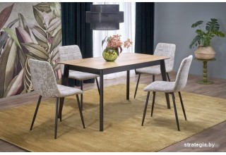 Halmar Gulian раскладной 140-180/90/76 (дуб вотан/черный)