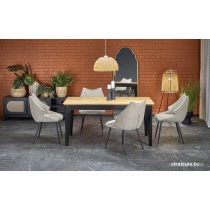 Halmar Edmondo раскладной 160-240/90/75 (дуб/черный)