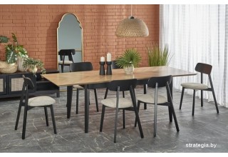 Halmar Edmondo раскладной 160-240/90/75 (дуб/черный)