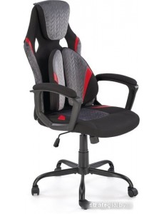 Кресло Halmar Jensen (черный/серый/красный)