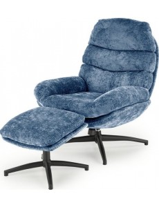 Реклайнер Halmar Dario (синий/черный)