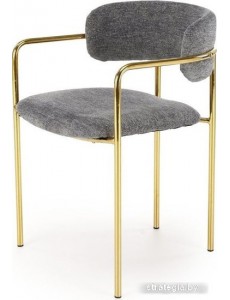 Стул Halmar K537 (серый/золотой)