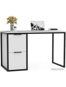 Стол Crafto Курт Лофт 05 120x60x75 (белый/черный)