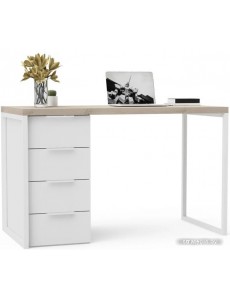 Стол Crafto Кихот Лофт 04 120x60x75 (белый/каштан)