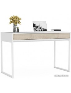 Стол Crafto Лорди Лофт 04 120x60x80 (белый/каштан)