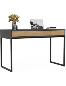 Стол Crafto Лорди Лофт 02 120x60x80 (графит/золотистый дуб)