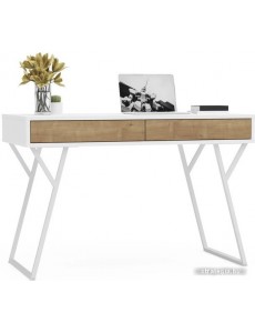 Стол Crafto Лорд Лофт 01 120x60x78 (белый/золотистый дуб)